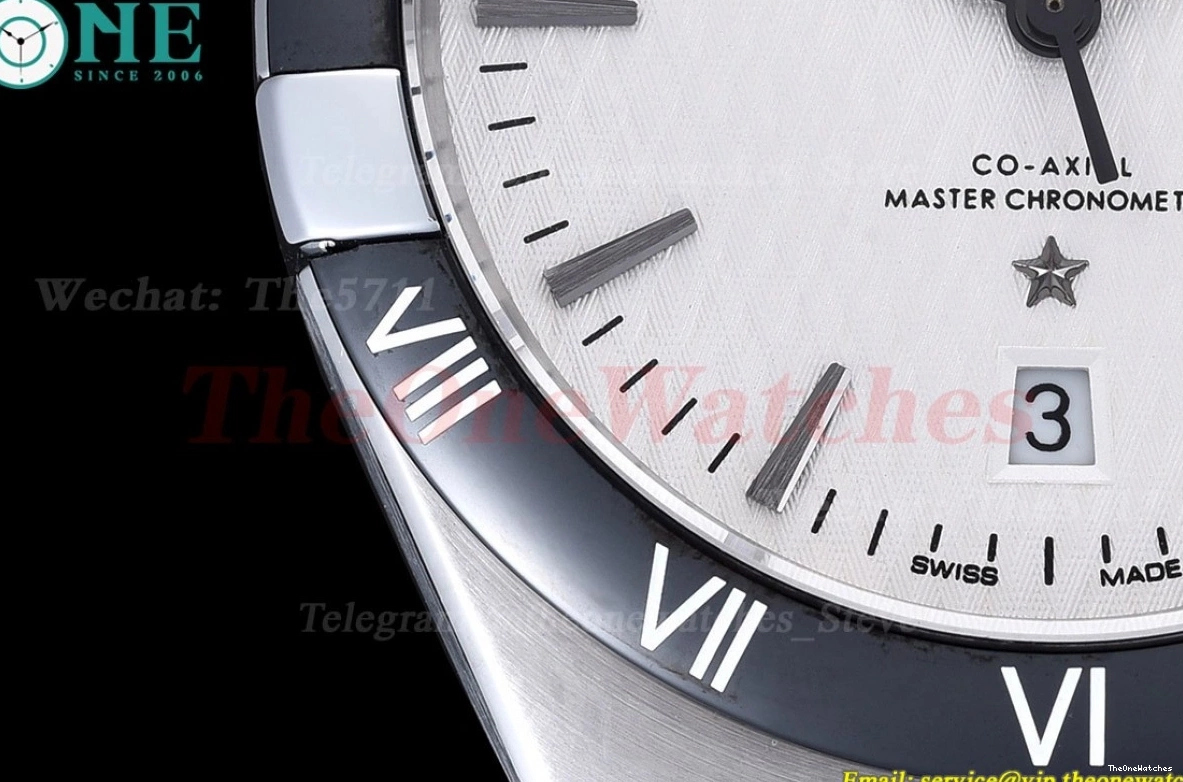 White 41mm Dial LE Constellation GDF Cer MY8215 SS 0204